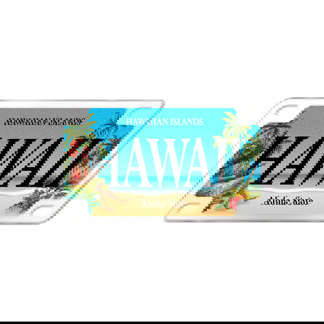 Magnet, License Plate - Vintage Hawai'i