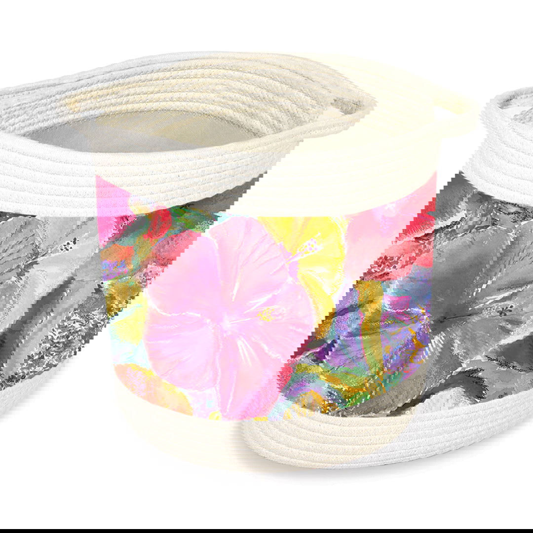 Storage Baskets, Hibiscus Impression - Medium