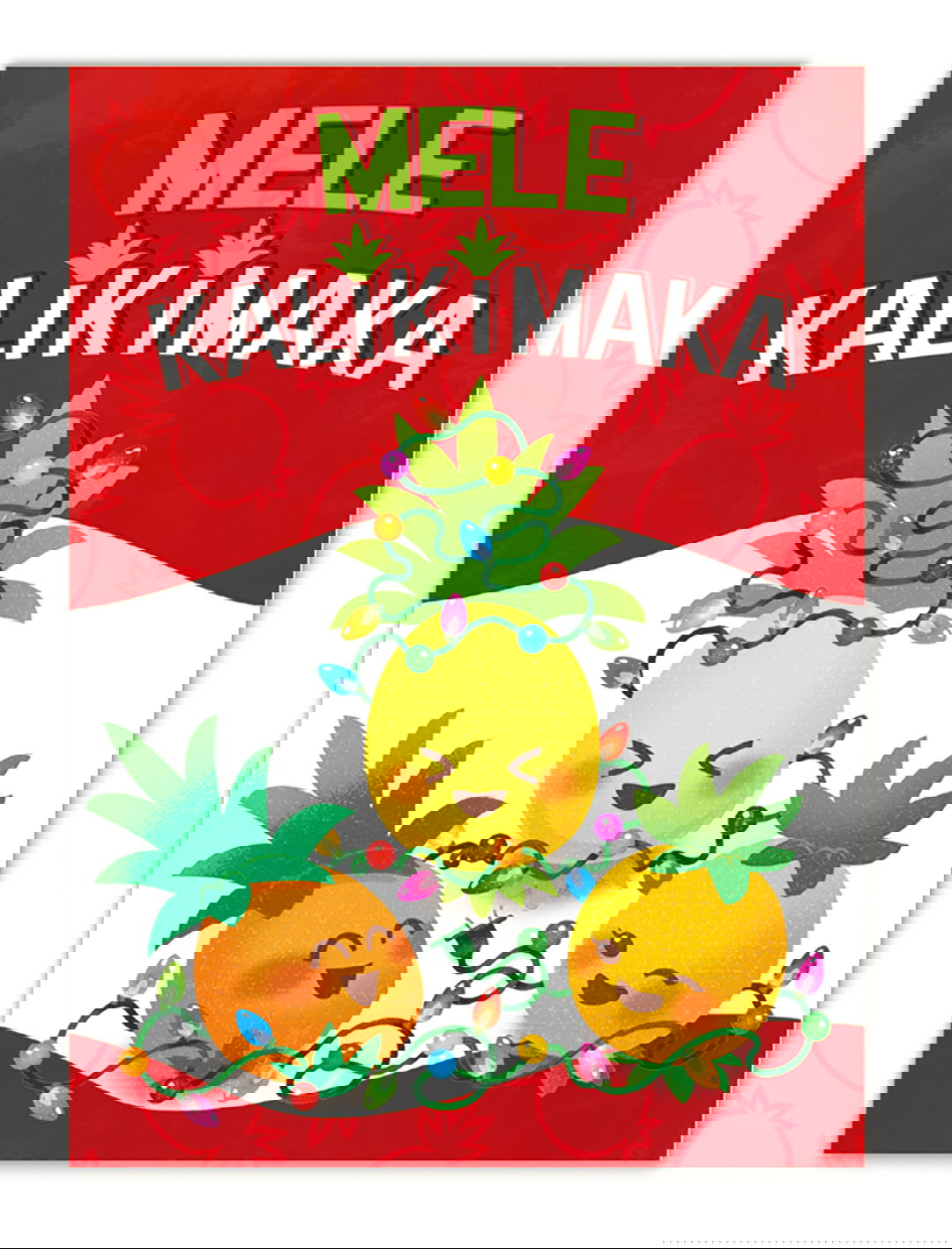 Mele Kalikimaka 12 Pack Cards, Santa's Little Kolohe Helpers