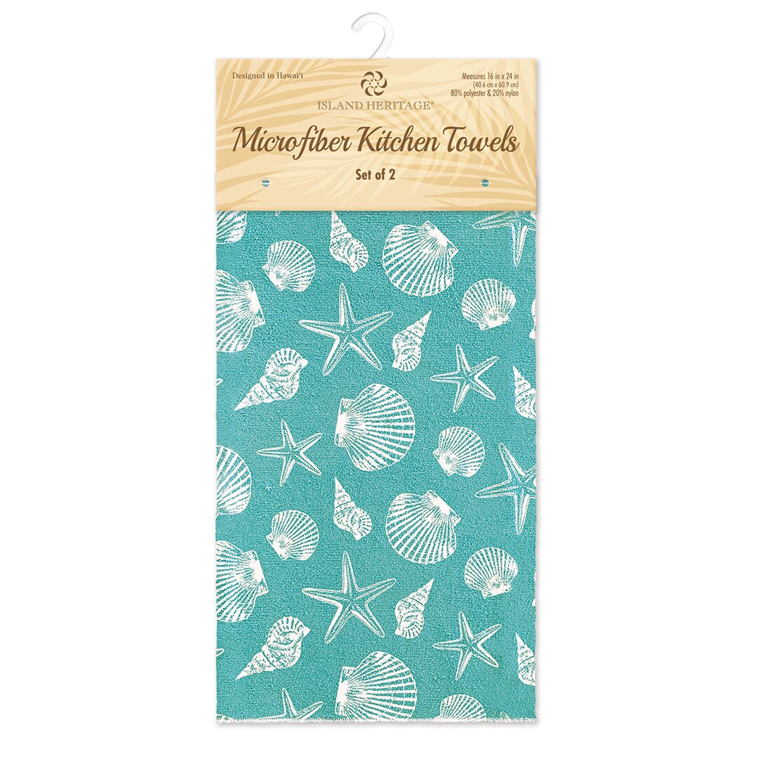 Microfiber Kitchen Towels, Seashells
