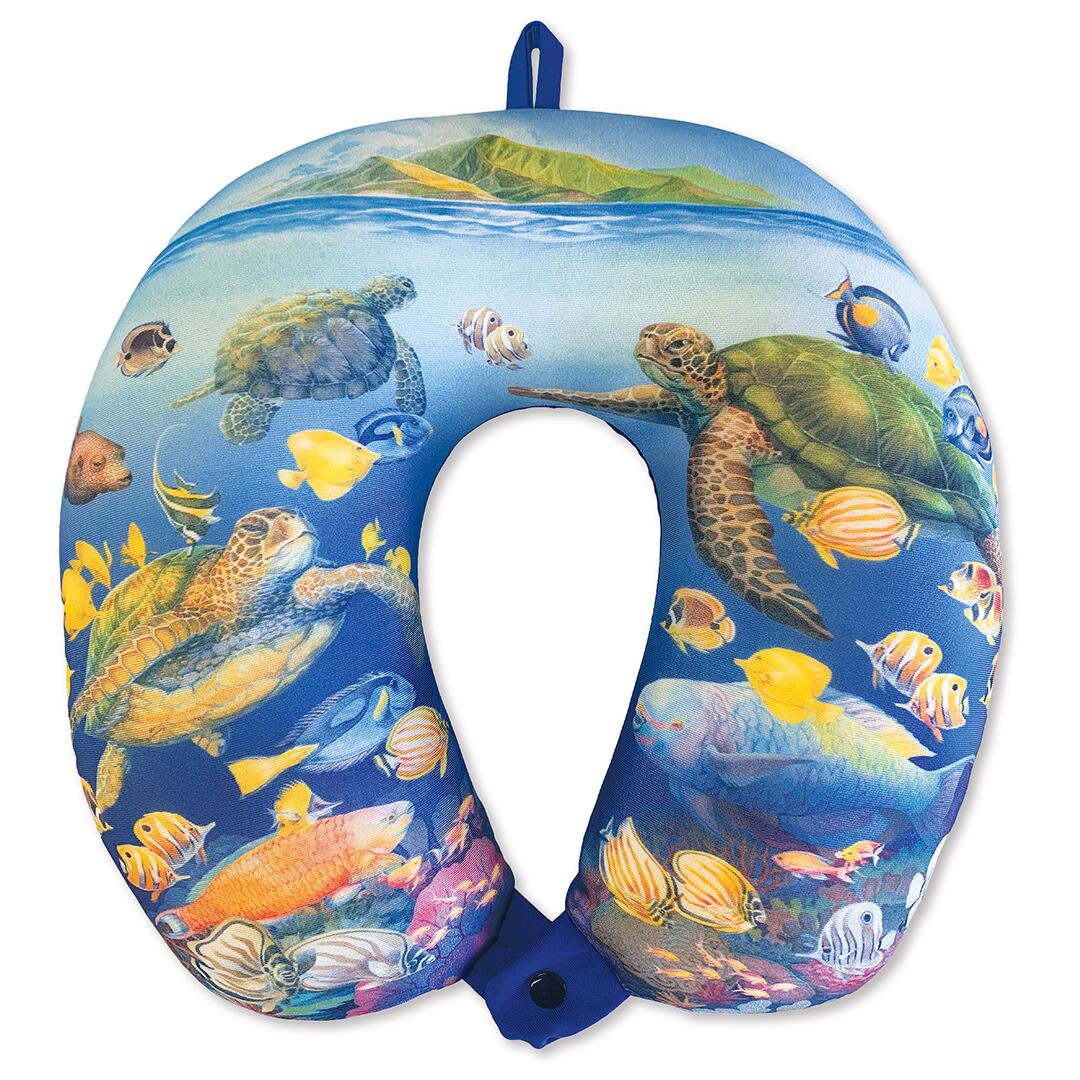 Microfiber Neck Pillow, Ocean of Friends