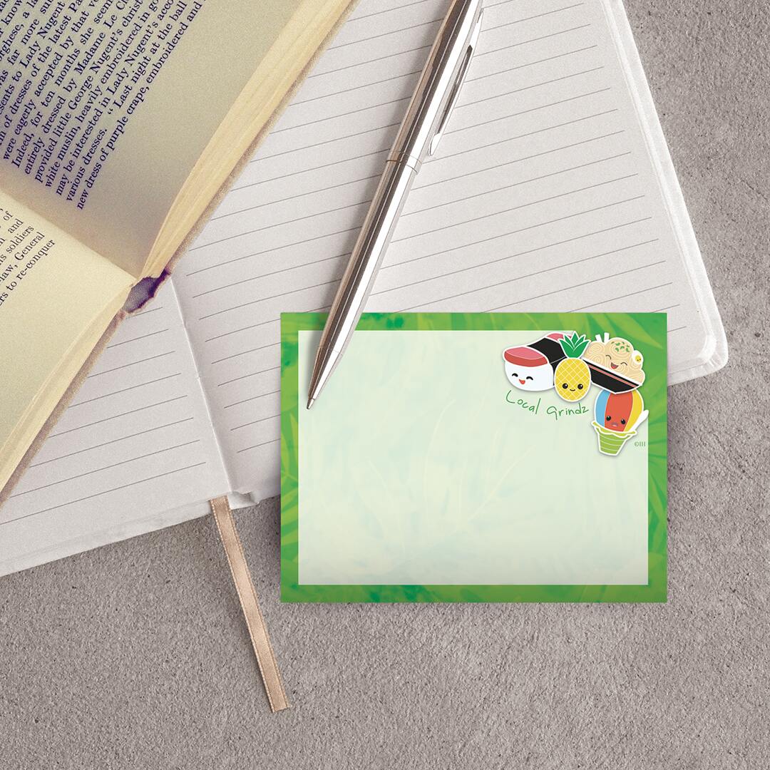 Rectangle Stick'n Notes, Local Grindz