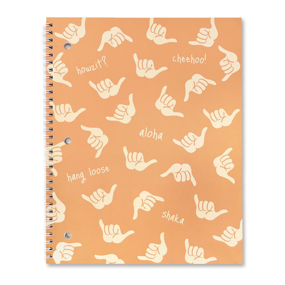 Spiral Notebook, Shaka – Orange
