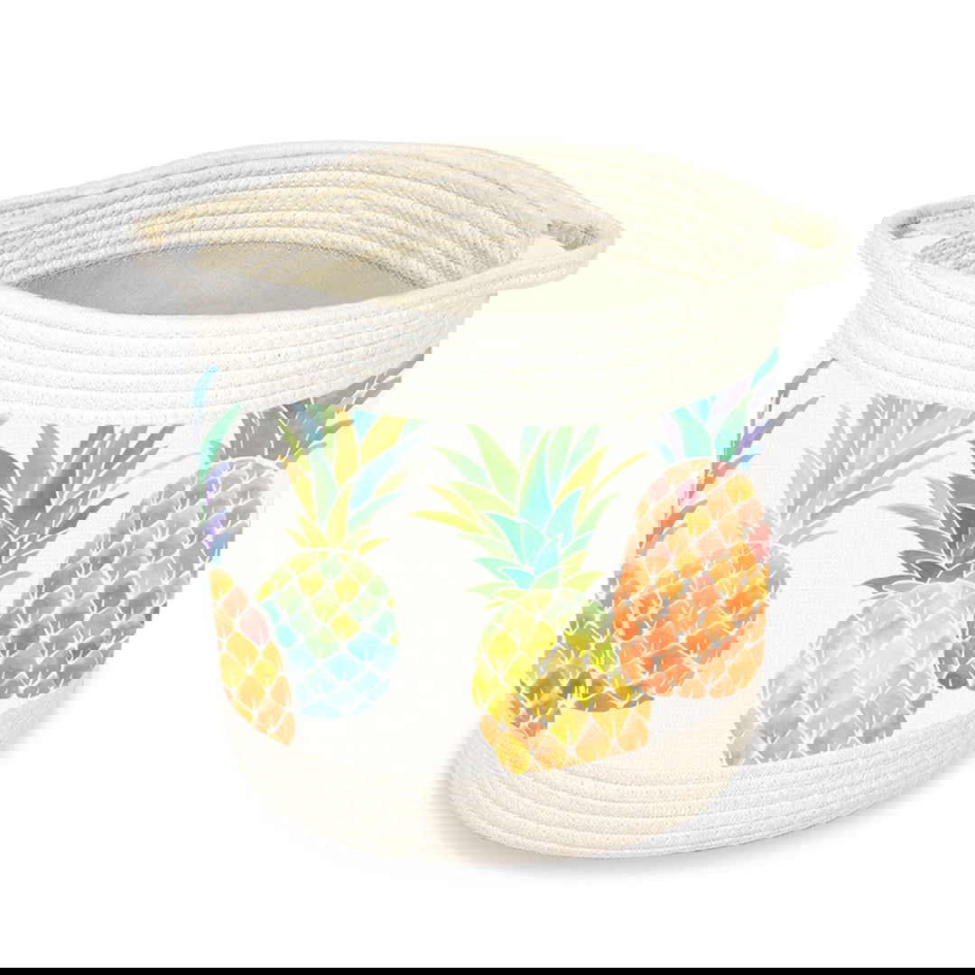 Storage Baskets, Watercolor Pineapple - Small