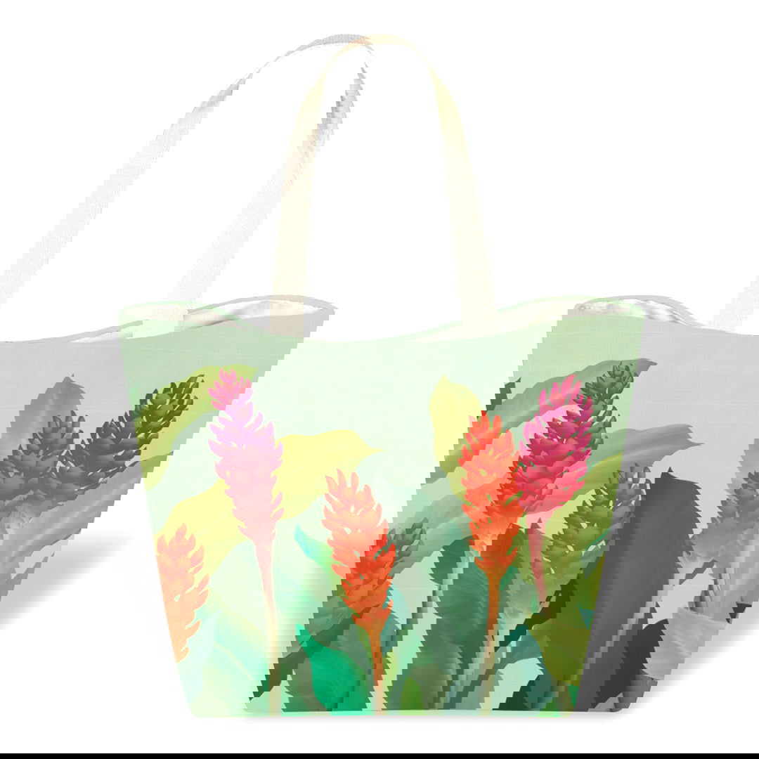 Tropical Beach Totes, Ginger Paradise