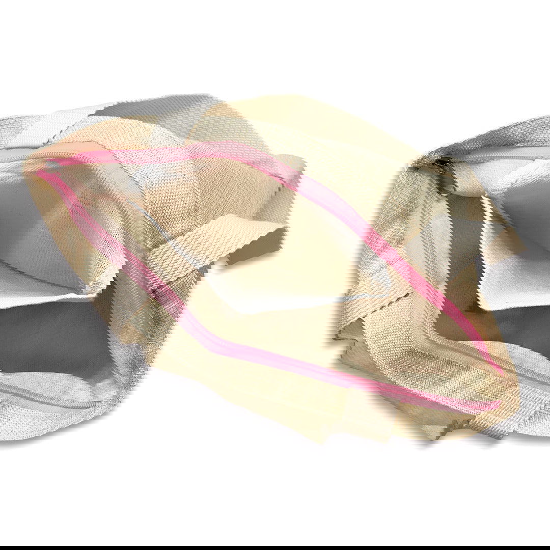 Woven Tote with Zipper, Leis of Aloha