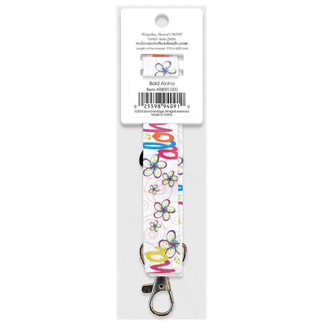 The pack of an aloha Hawaii packaged lanyard