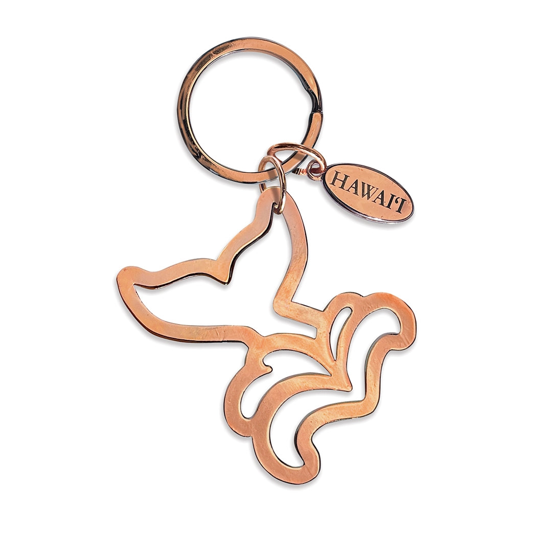 Copper Keychain, Whale Tail - Hawaii