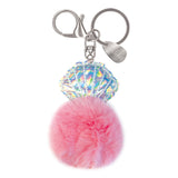 Island Pom-Pom Keychain, Shell
