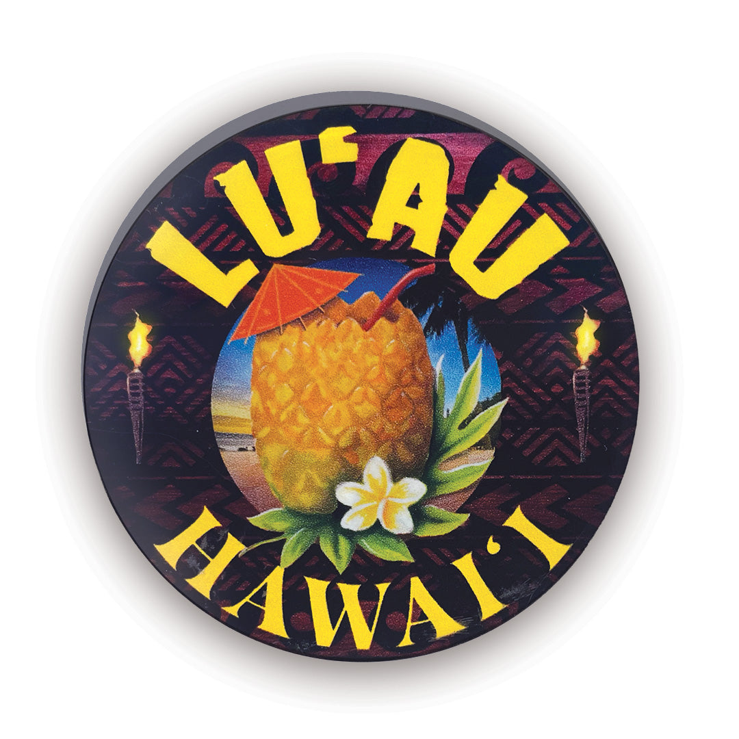 Pineapple Lūʻau Acrylic Magnet