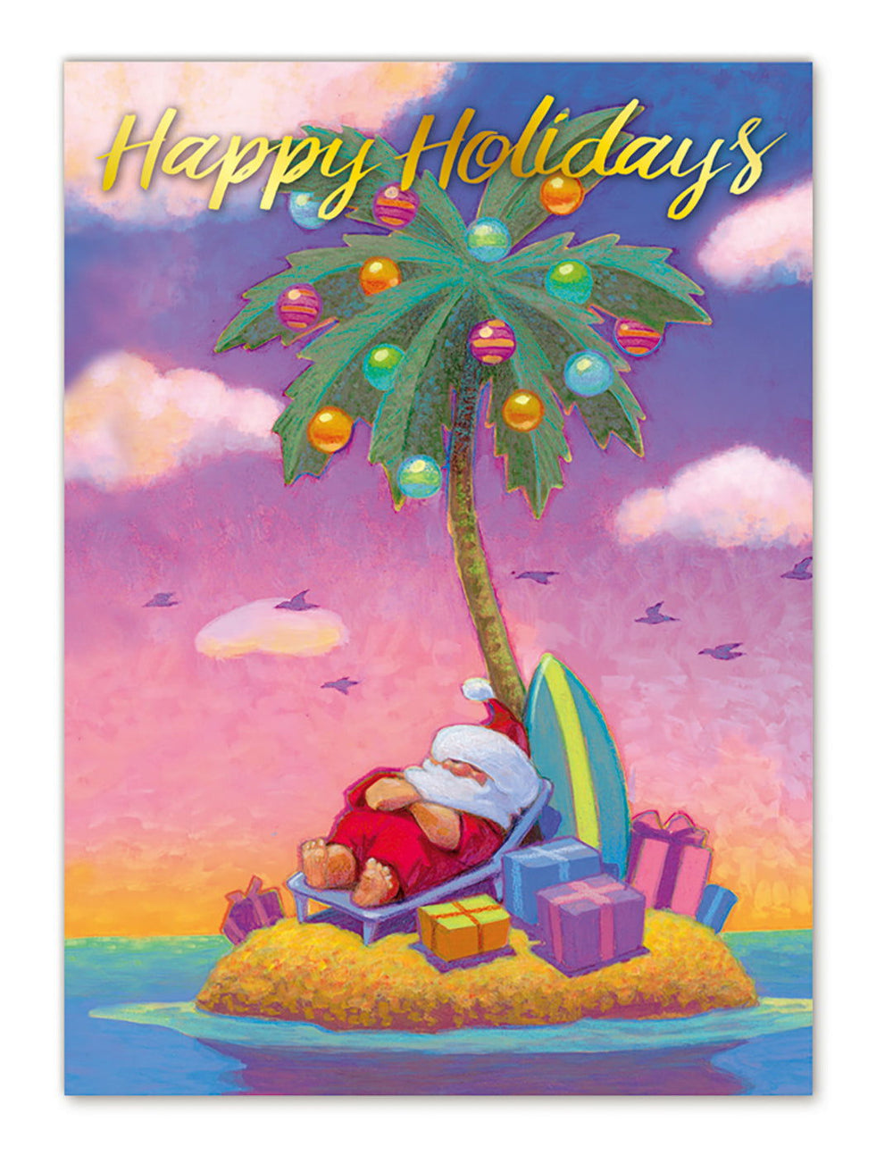 12-ct Box Xmas, Santa’s Island Getaway II  