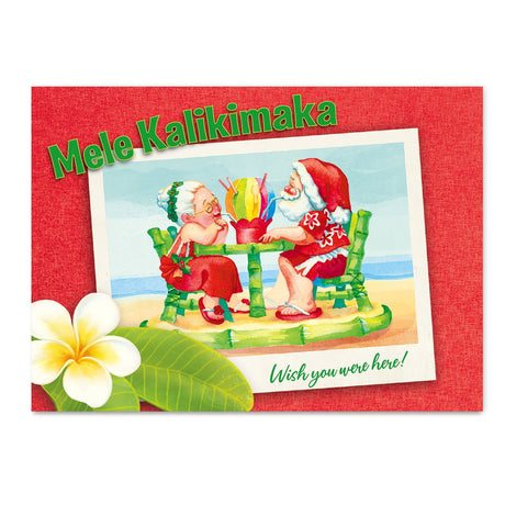 12-ct Box Xmas, Shave Ice Lovebirds II  