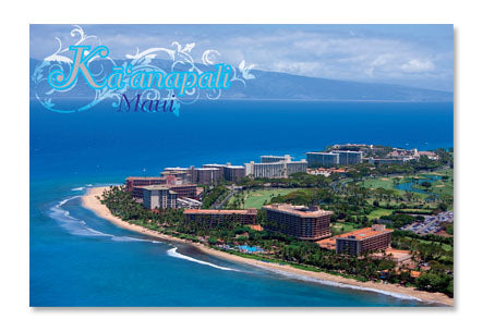 50-Pack Maui Postcards, Kāʻanapali Aerial, 4x6