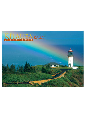 50-Pack Kauai Postcards, Kilauea Lighthouse Rainbow, 4x6