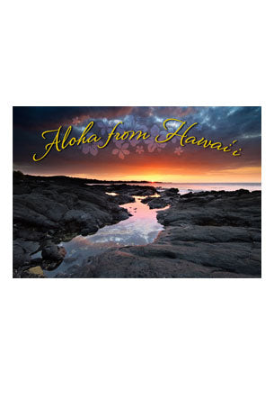 50-Pack Big Island Postcards, Lava Field, 4x6