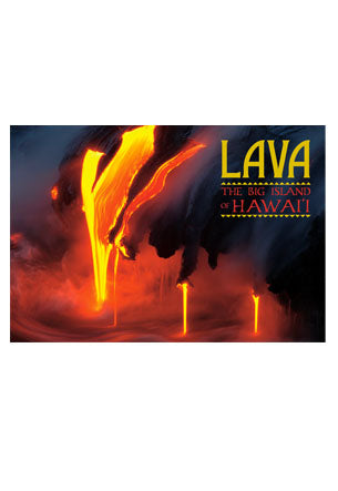 50-Pack Big Island Postcards, Lava Flow, 4x6
