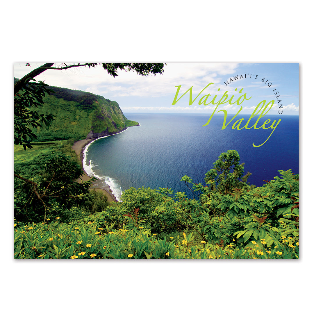 50-Pack Big Island Postcards, Waipiʻo Valley, 4x6