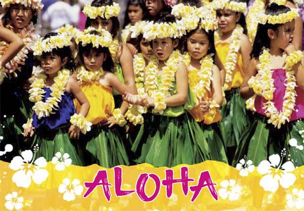 50-Pack Hawaii Generic Postcards Keiki Aloha 4x6
