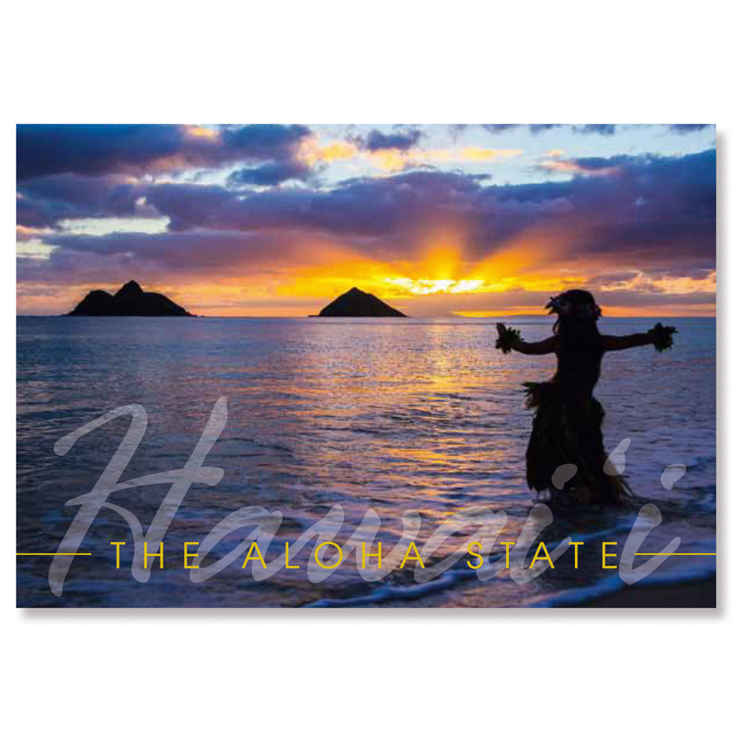 50-Pack Hawaii Generic Postcards Keiki Dancer 4x6