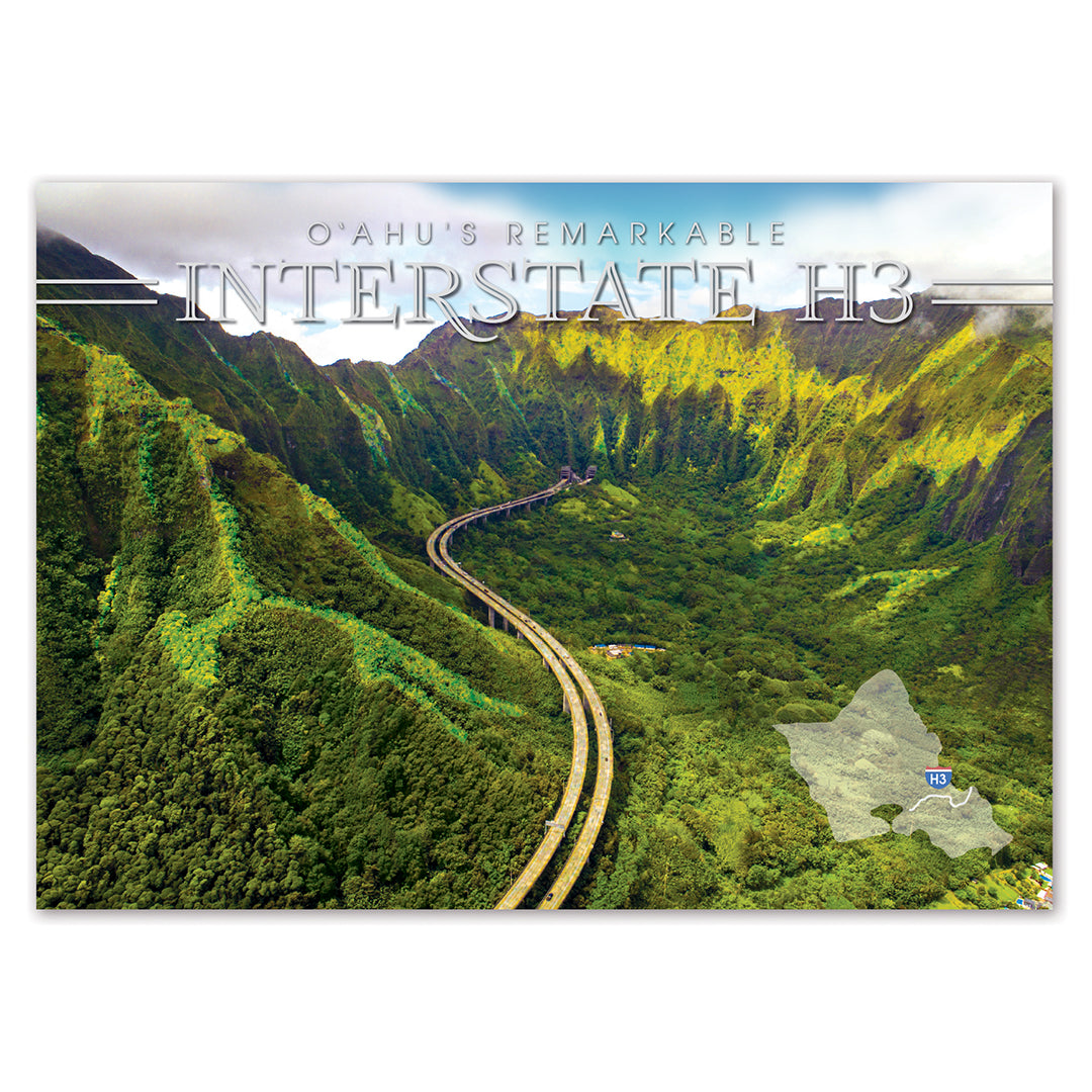 25-Pack Oahu Postcards Paradise Highway 5x7