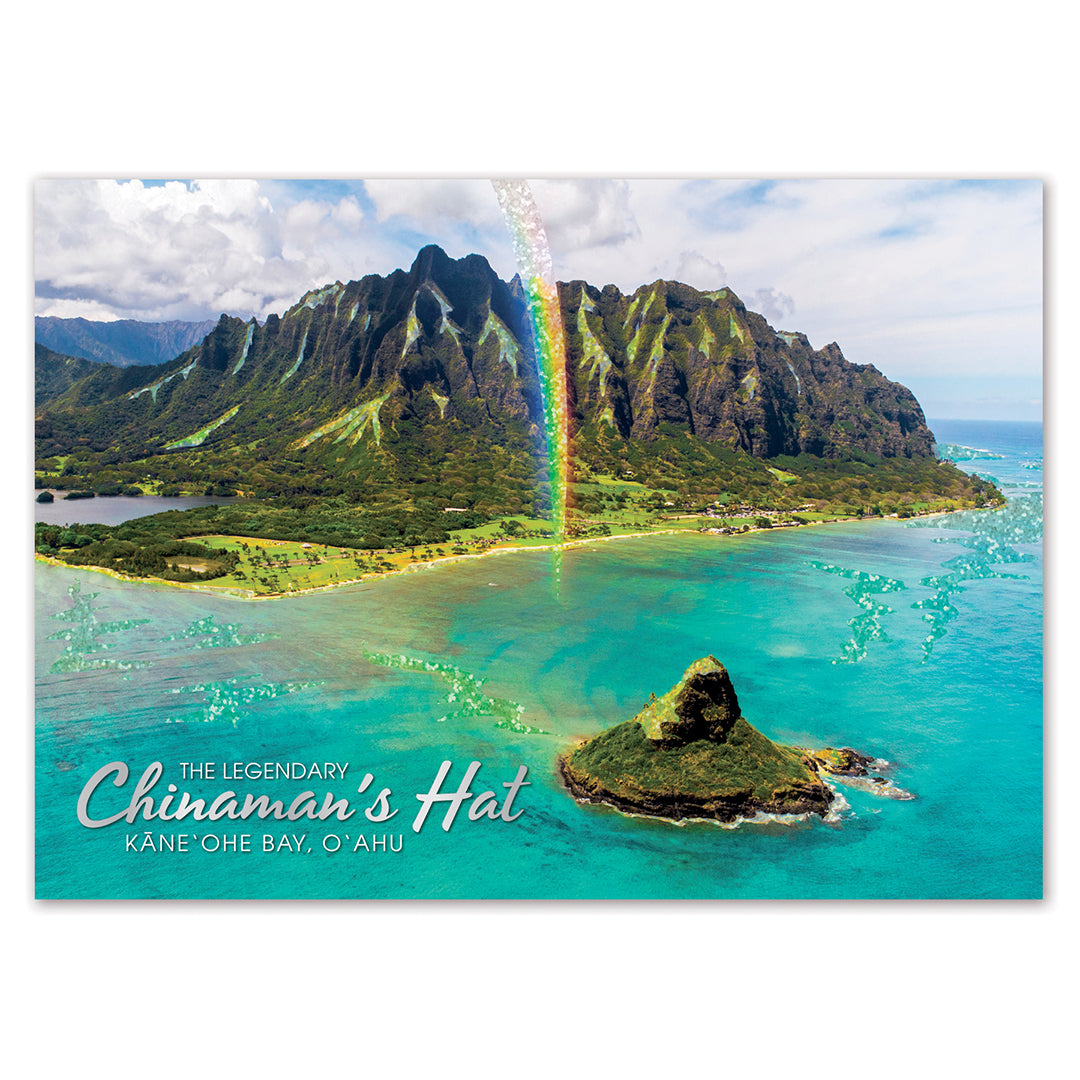 25-Pack Oahu Postcards Chinaman's Hat 5x7