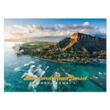 25-Pack Oahu Postcards Diamond Head Sunset 5x7
