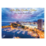 25-Pack Oahu Postcards Ala Wai Harbor Glow 5x7