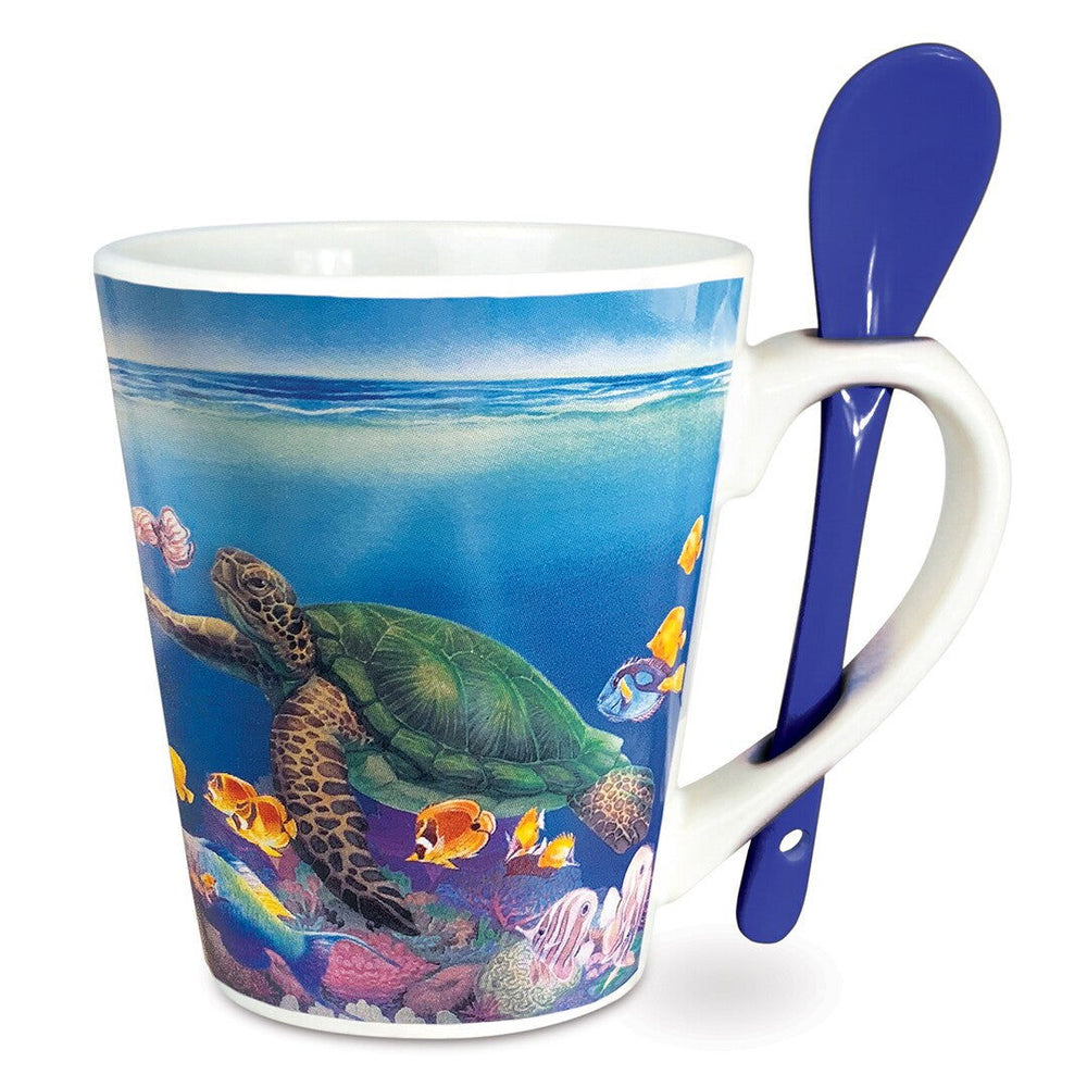 12 oz. Mug and Spoon Set, Ocean of Friends  