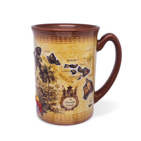 14 oz. Embossed Mug, The Hawaiian Islands  
