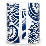 14 oz. Mug Tribal Shark Blue handle