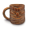 14 oz. tiki mug in light brown, perfect for serving tropical drinks with a classic island vibe.