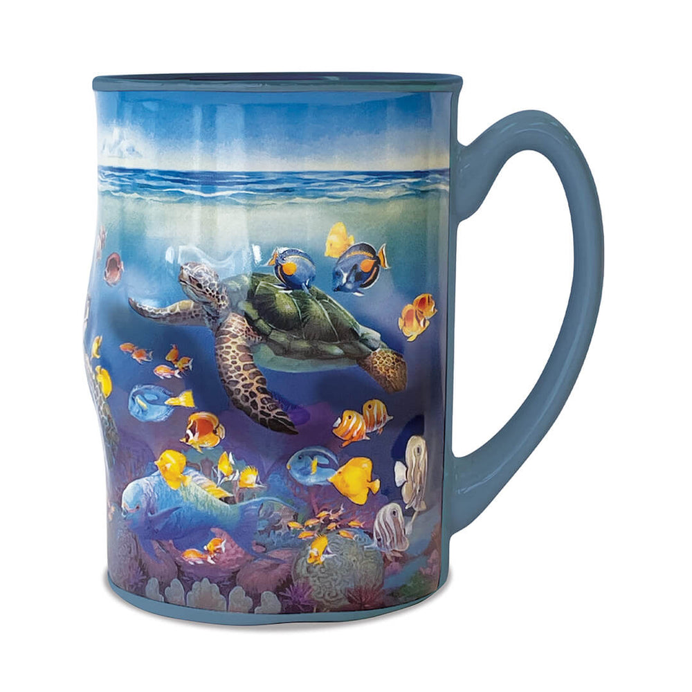 14 oz Embossed Mug, Ocean of Friends  