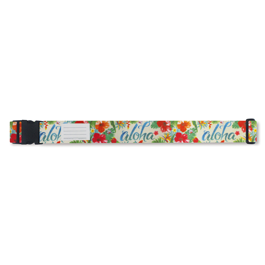 Sangle de bagage, motif floral Aloha