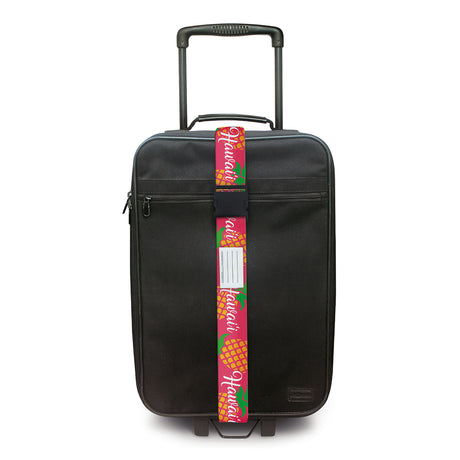 Luggage Strap, Pineapple Hawaiʻi - Pink