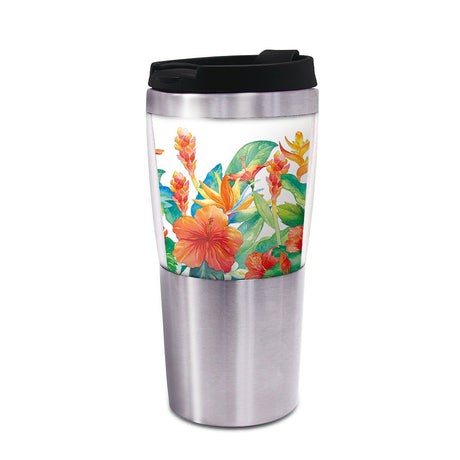 16 oz. Stainless Steel Tumbler, Island Garden  