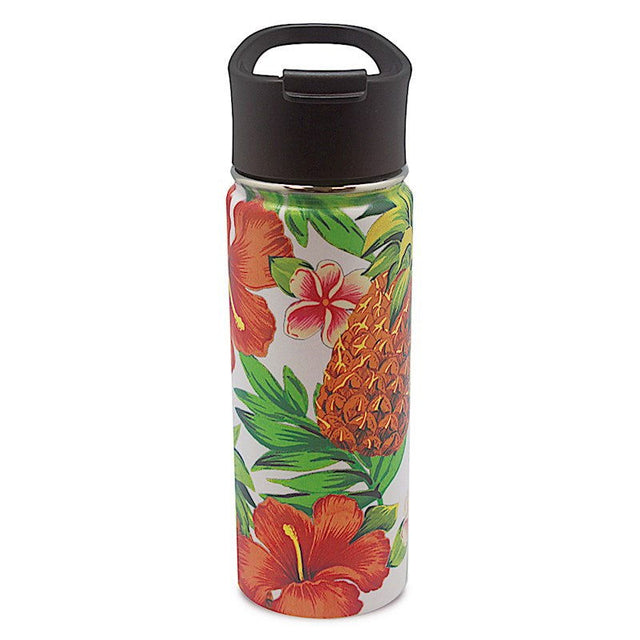 18.6 oz. Island Flask, Tropical Pineapple - White  