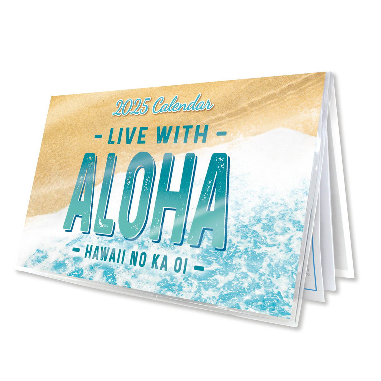 2025 Pocket Calendar featuring scenic Hawaii landscapes, 'Hawaii No Ka Oi' (Hawaii is the best) printed on cover