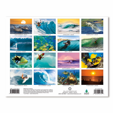 2025 Trade Calendar, Marine Tide & Surfrider Guide  
