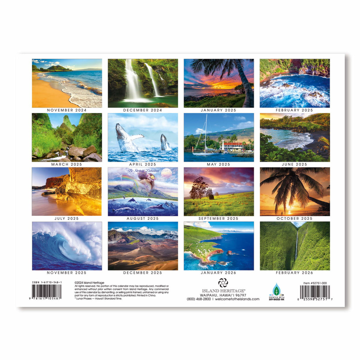 2025 Trade Calendar, Maui, The Valley Isle  