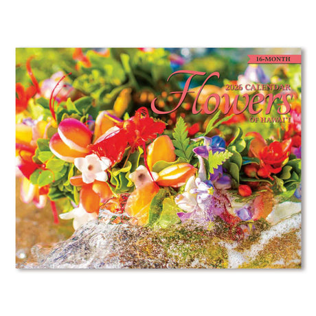 2026 Flowers of Hawaii calendar with colorful floral design