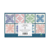 back view of 2026 pocket calendar with colorful quilt pattern