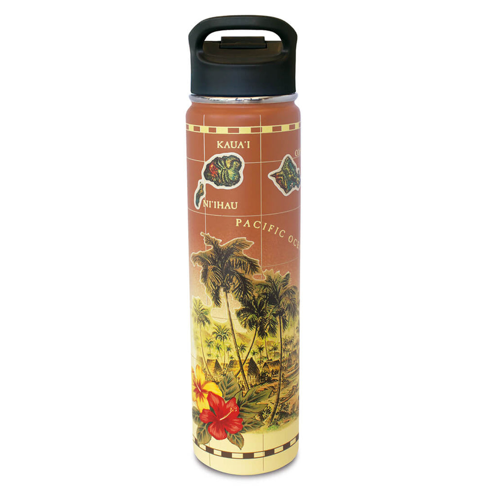 25 oz Island Flask, Islands of Hawaii  
