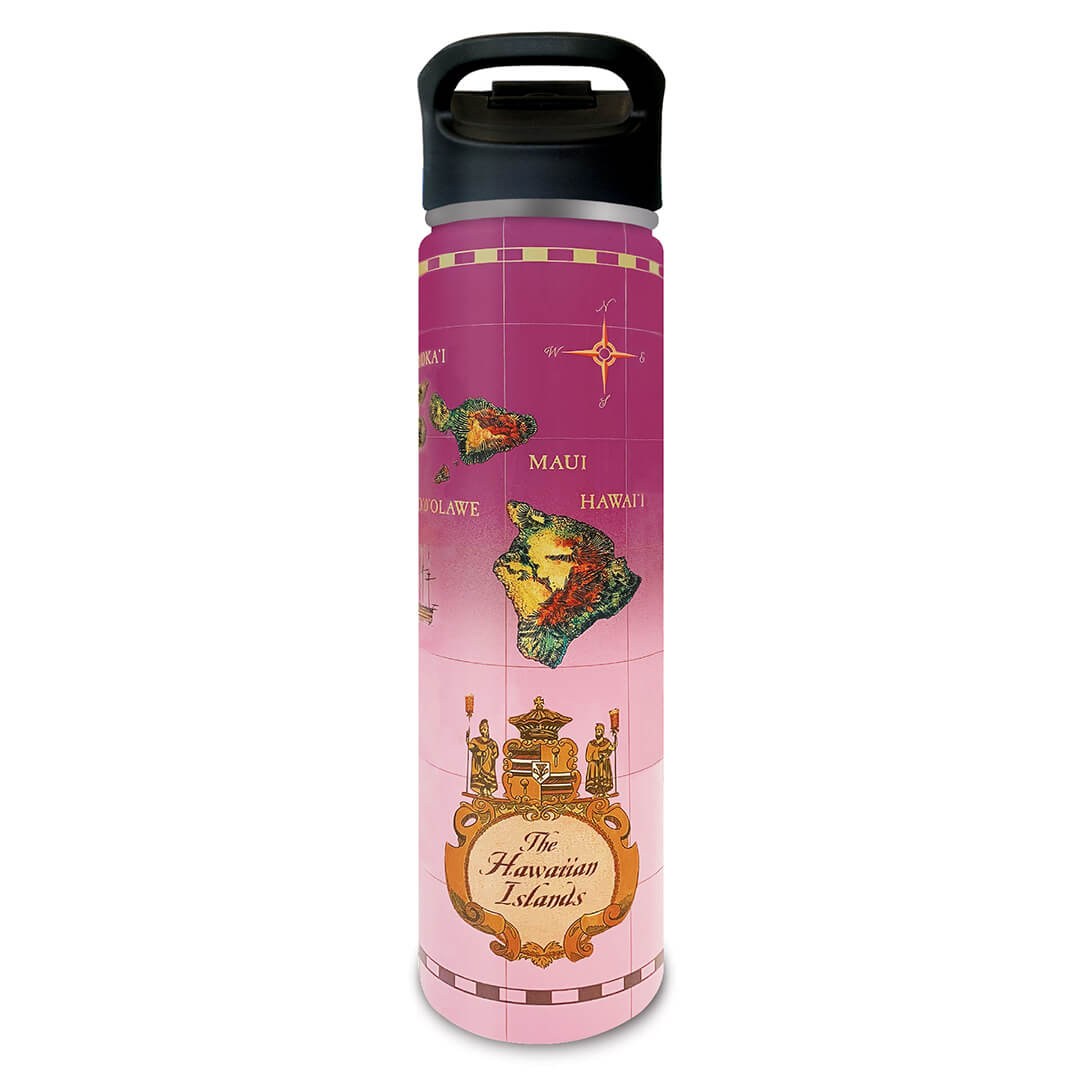 25 oz Island Flask, Islands of Hawaii  