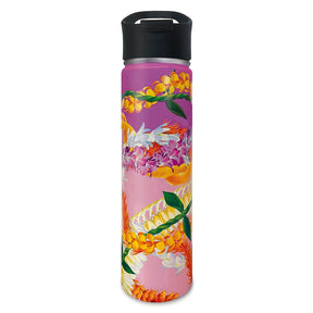 25oz. Island Flask, Leis of Aloha - Pink  