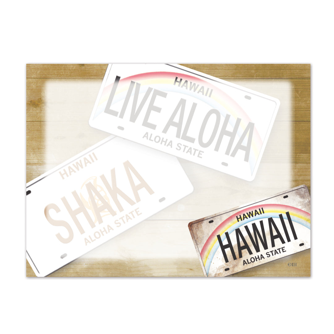 Rectangular Stick'n Notes, License Plate
