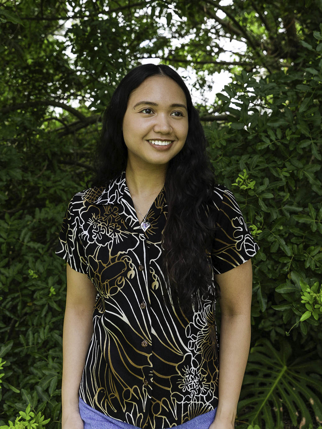 Coral Reef Brown Womens Aloha Shirt