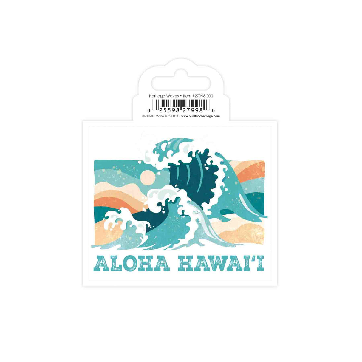 Heritage Waves Glossy Sticker