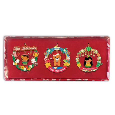 3 pack metal ornaments kids cartoon