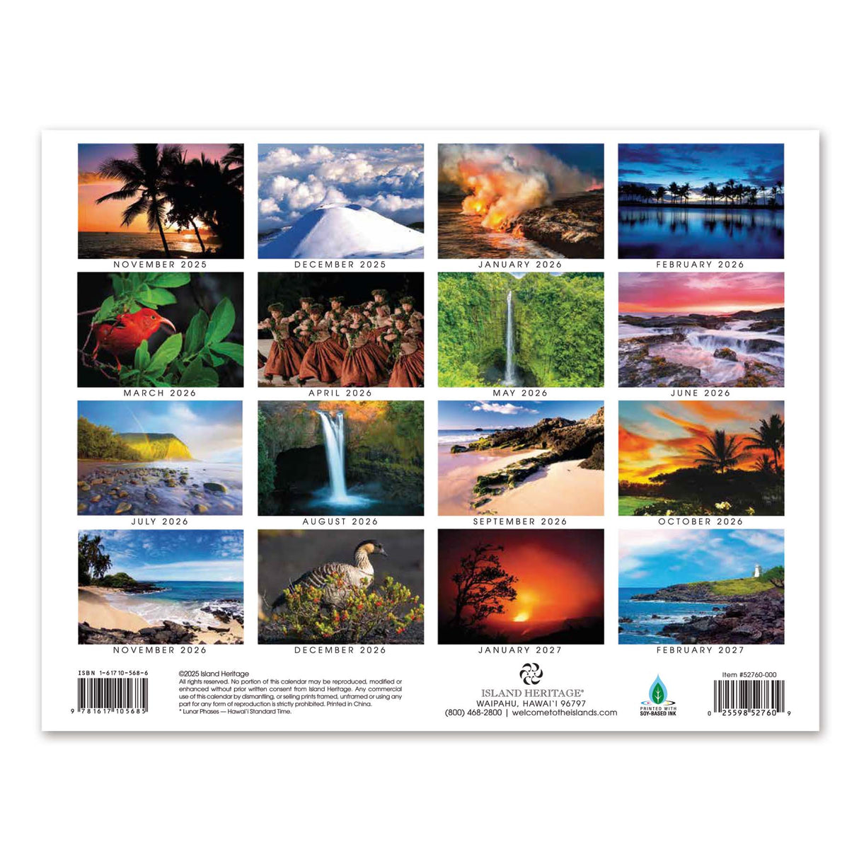 2026 Trade Calendar, Hawai‘i, The Big Island