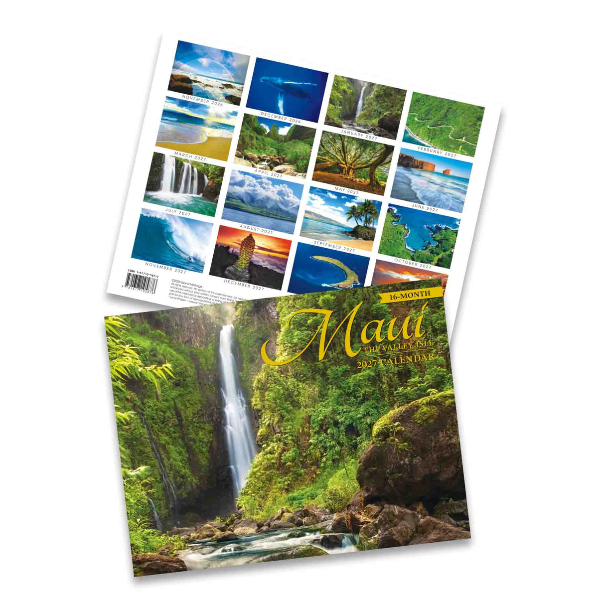 2027 Trade Calendar, Maui, The Valley Isle